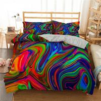 Gambar Phechion Psychedelic 3D Print Bedding Set Duvet Covers Pillowcase dari Ohbin Nara undefined 3 Tokopedia