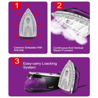 Gambar A Cordless Steam Iron For Clothes Steam Generator Travel Wireless Iron dari gazebo store1 undefined 3 Tokopedia
