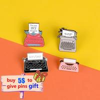 Gambar A Vintage Typewriter Brooches Retro Classical Office Supplies Writing dari hootenanny undefined 1 Tokopedia