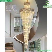 Gambar C.S LED Pendant Lamp Lampu Gantung Hias Kristal Chandelier 60x180cm - MH 9345/600, D.60cm×T.180cm dari CAHAYA STORE-ID undefined 3 Tokopedia