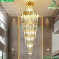 Gambar C.S LED Pendant Lamp Lampu Gantung Hias Kristal Chandelier 60x180cm - MH 9345/600, D.60cm×T.180cm dari CAHAYA STORE-ID undefined 1 Tokopedia