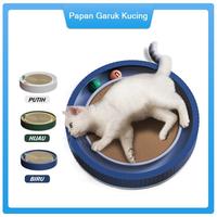 Gambar Garukan Kucing Cat Scratcher Board Papan Garuk Kucing Mainan Kucing 2 in 1 Tempat Istirahat Tidur & Papan Garuk Bahan PP Ramah Lingkungan Desain Cekung Lucu Imut Unik Diameter 40cm Biru Hijau Putih dari Peter Pet Shop undefined 1 Tokopedia