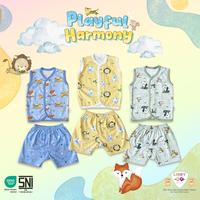 Gambar LIBBY Setelan Piyama Baju Kancing Depan Anak Unisex Motif Play - Stelan Panjang Star, L Small dari Libby Baby Indonesia undefined 1 Tokopedia