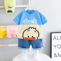 Gambar Baby Boy Clothing Casual Summer Short-Sleeves Sets Cartoon dari Musangg store undefined 3 Tokopedia