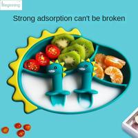 Gambar Baby Silicone Plate Spoon Fork Fedding Product Suction dari Musangg store undefined 2 Tokopedia