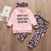 Gambar 3Pcs Infant Baby Girls Clothing Set 0-4T Spring Fall Daddy dari Musangg store undefined 1 Tokopedia