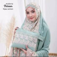 Gambar Mukena dewasa shiren katun jumbo motif shiren putri malu - Hitam, All size jumbo dari TOM X undefined 4 Tokopedia