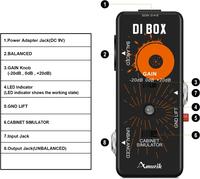 Gambar ' Amuzik Di Box Effect Pedal Matchbox Effector For Electric Guitar - dari bumptious undefined 5 Tokopedia