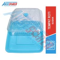 Gambar Tempat Roti Kue + Tutup Susan / Kotak Saji Bolu Plastik Soft / Wadah - Random dari Aksesoren undefined 1 Tokopedia