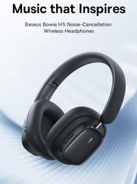 Gambar BASEUS Bowie H1i Noise-Cancellation Wireless Headphones headphone - Hitam dari AksesoriSuper undefined 3 Tokopedia