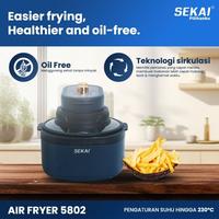 Gambar SEKAI Air Fryer Jumbo 8 Lt AFS 5802 Penggoreng Tanpa Minyak AFS5802 - Putih dari Sajun Electronic Tangerang undefined 4 Tokopedia
