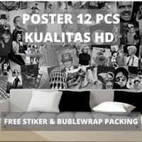 Gambar poster dinding hitam / hiasan dinding tema hitam / wall lakyba 3186ov dari Boboev undefined 3 Tokopedia