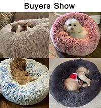 Gambar TORMAYS Donut Pet Bed, Plush Round Cuddler Cat & Dog Light Grey dari Pets USA undefined 2 Tokopedia