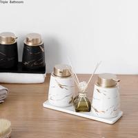 Gambar 1Pc Luxury Ceramic Bathroom Accessory Set Marble Soap dari Harith Collection shop undefined 2 Tokopedia
