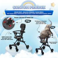 Gambar Kereta Dorong Balita Lipat /Magic Stroller Baby 2 Way Travel - Hitam+kanopi dari BOSSALI Store undefined 1 Tokopedia