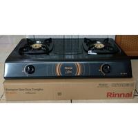 Gambar RINNAI Kompor Gas 2 Tungku RI 522 C Ceflon Kuningan Burner - KOMPOR GAS ONLY dari tifani 3232jaya undefined 3 Tokopedia