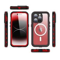 Gambar Case iPhone 15 Pro Max Plus iPhone 15 Pro WaterProof Casing MagSafe - Merah, IP 15 dari Step One Shop undefined 2 Tokopedia