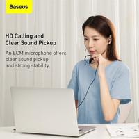 Gambar Baseus H19 Headset Stereo With Mic - 3.5mm Jack Audio Earphone Encok dari ROZSSS STORE undefined 5 Tokopedia