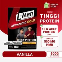 Gambar L-MEN ADVANCED GOLD VANILLA 500G DENGAN 500MG HMB - 15G WHEY PROTEIN 1010 dari abdul123412 undefined 3 Tokopedia