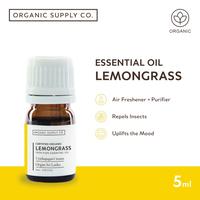 Gambar Organic Supply Co. Lemongrass Essential Oil - Calming & Natural Insect Repellent | Pure Therapeutic Aromatherapy | Diffuser | Minyak Esensial Sereh | Murni, Aromaterapi - 30g, Mei 2027 dari Organic Supply Co. undefined 1 Tokopedia