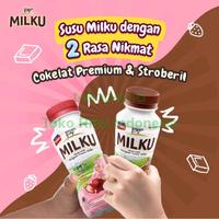 Gambar R1CH.  Susu UHT Milku 200ml|Milku Cokelat|Milku Strawberry|Susu Botol Milku dari tatihgf undefined 4 Tokopedia