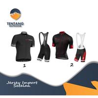 Gambar READY STOCK Jersey Sepeda Setelan Specialized Import Kaos Celana BIB Roadbike kualitas bagus - HITAM XL dari WAYAN STORE.ID undefined 2 Tokopedia