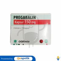 Gambar PREGABALIN OGB BETA 150 MG BOX 30 KAPSUL dari Apotek Tri Farma Medan by GoApotik undefined 1 Tokopedia
