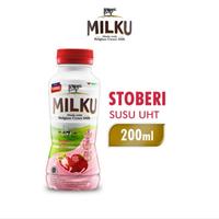 Gambar R1CH.  Susu UHT Milku 200ml|Milku Cokelat|Milku Strawberry|Susu Botol Milku dari tatihgf undefined 1 Tokopedia