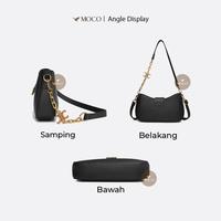 Gambar MOCO Fashion Shoulder Bag Wanita Tas Selempang Kecil Cantik Kondangan Terbaru Y031 - Hitam dari Bagholics_NEW undefined 3 Tokopedia