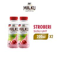 Gambar Milku Susu UHT Coklat Stroberi 200ml 1 Krat isi 12 dari Mr bending undefined 1 Tokopedia