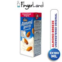 Gambar LengkapMurah- ALMOND BREEZE Almond Milk Unsweetened 180 ml Susu Unsweetened 3 PCS dari hdkfhdibh undefined 2 Tokopedia