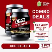 Gambar TWIN PACK: L-MEN PLATINUM CHOCO LATTE 800GR (25GR PROTEIN/SERVING) 100% ORIGINAL dari New Sold Brow undefined 1 Tokopedia