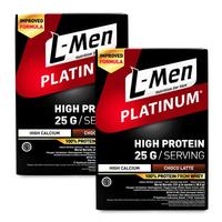 Gambar NEW TWIN PACK: L-MEN PLATINUM CHOCO LATTE(6 SCH) 25GR PROTEIN/SERVING [TERBARU[TERLARIS[ORIGINAL[ASLI] dari swetymart undefined 3 Tokopedia