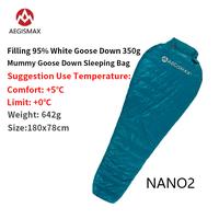 Gambar Best seller AEGISMAX NANO2 Ultralight 800+FP Goose Down Sleeping Bag Mummy 41℉~5℉ Waterproof Splicin dari Bumakil undefined 3 Tokopedia