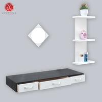 Gambar Dections Set Furniture Meja Rias Laci Gantung Dinding Eesthetic Minimalis - Coklat-Putih dari DEcTionS Living undefined 4 Tokopedia