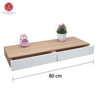 Gambar Dections Rak Dinding Laci Minimalis 2 Pintu Melayang / Meja Rias Gantung Tempel Modern 80x30cm - Krem-Putih dari DEcTionS Living undefined 1 Tokopedia