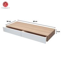 Gambar Dections Rak Dinding Laci Minimalis 2 Pintu Melayang / Meja Rias Gantung Tempel Modern 80x30cm - Krem-Putih dari DEcTionS Living undefined 2 Tokopedia