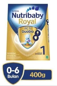 Gambar TERJAMIN ASLI!!! NUTRIBABY ROYAL 1 INFANT FORMULA 400GR KODE 1150 dari Lastri Ana undefined 1 Tokopedia