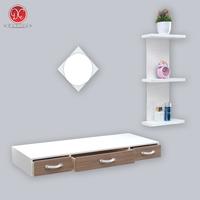 Gambar Dections Set Furniture Meja Rias Laci Gantung Dinding Eesthetic Minimalis - Coklat-Putih dari DEcTionS Living undefined 5 Tokopedia
