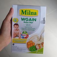 Gambar JAMINAN ASLI!!! MILNA WEIGHT GAIN WGAIN BUBUR BAYI 6-12 BULAN / 8-12 BULAN 120GR KODE 545 - AYAM BAYAM dari Lastri Ana undefined 3 Tokopedia