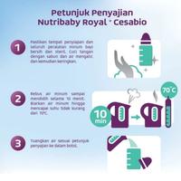 Gambar TERJAMIN!!! NUTRIBABY ROYAL CESABIO 1, 0-6 BULAN 400 GR. EXP PANJANG 100% KODE 459 dari Lastri Ana undefined 4 Tokopedia