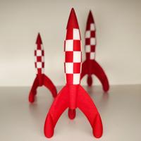 Gambar Mainan Action Figure Roket Tintin - Explorers on the moon rocket figurine dari CV THOR 21 undefined 1 Tokopedia