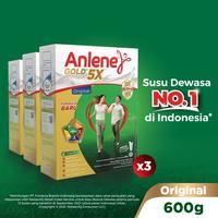 Gambar Anlene Gold 5X Susu Bubuk Dewasa Original 3 x 600g - Nutrisi Tinggi Kalsium Untuk Tulang, Sendi, dan Otot MURAH!!! dari iyan shop 09 undefined 1 Tokopedia