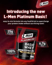 Gambar CahayaSehat- L-Men Platinum Basic Whey Protein Unflavoured 800gr - 25g Whey Protein dari rendiko undefined 2 Tokopedia