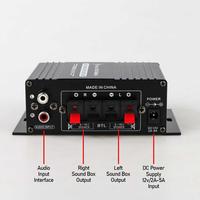 Gambar Lepy Hi-Fi Mini Stereo Car Amplifier Treble Bass Booster / Amplifier Ampli Speaker Spiker Speker Aktif Stereo Subwoofer Audio Pasif Sound System Board Super Bass Efek Home Theater Hifi Stereo Radio Rakitan Karaoke Lapangan Mobil Mixer Power Portable USB M dari tianindustries undefined 2 Tokopedia