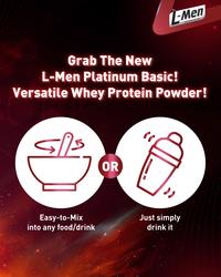 Gambar CahayaSehat- L-Men Platinum Basic Whey Protein Unflavoured 800gr - 25g Whey Protein dari rendiko undefined 5 Tokopedia