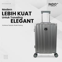 Gambar NEW INDOTRAVEL Koper aluminium 24 inch koper kabin pesawat 7kg Bagasi TSA LOCK Travelling Tahan Banting Anti Air 4 Roda Rotation dari ivashop. undefined 3 Tokopedia