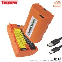Gambar PTR Takara LP-E6 / E6NH Battery Baterai with USB Type-C for CANON Camera dari vanntashop undefined 2 Tokopedia