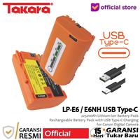 Gambar PTR Takara LP-E6 / E6NH Battery Baterai with USB Type-C for CANON Camera dari vanntashop undefined 1 Tokopedia
