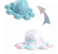 Gambar Boneka Gurita Bolak Balik Reversible Octopus Cumi Cumi Pop It Tiktok - Light Blue Camo dari Si Cia undefined 3 Tokopedia